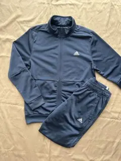 adidas アディダス ジャージ セットアップ ネイビー スポーツウェア