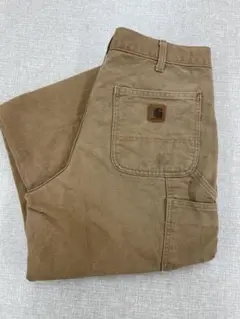 Carhartt B11 ペインターパンツ ブラウン34×36 ダメージ ペンキ