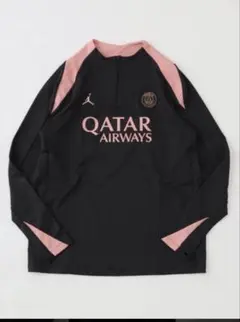 美品✨ジョーダン×PSG 1/4ジップ ドリフィット M ピンク QATARロゴ