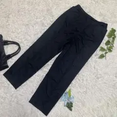 極美品　レリアン　スラックス　センターライン　黒　日本製　ストレッチ　13 XL