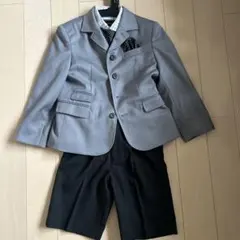 キッズ フォーマルスーツ 120cm グレー