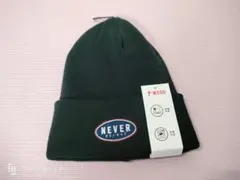LAST1【APPAREL★KNIT】WEGO★NEVER！ニット帽／ブラック