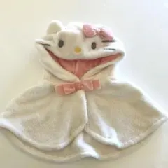 ハローキティ フード付きポンチョ　80 90 100