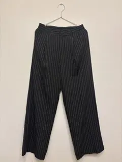Dazy ブラックストライプ ワイドパンツ Sサイズ