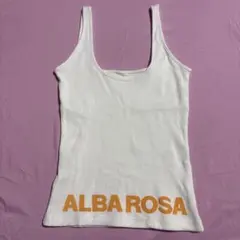 ALBA ROSA リブタンクトップ ホワイト Fサイズのサムネイル