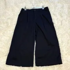 【BettySmith】人気⭐️ネイビーワイドパンツ サイズ36（M相当）