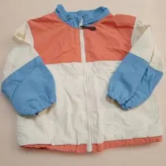 アプレレクール100ウインドブレーカー兄妹コーデお揃い青オレンジ白男の子