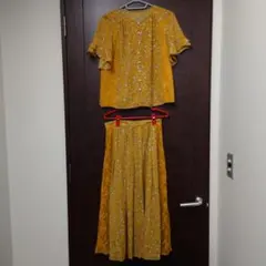 【美品】ジルスチュアート　花柄レースセットアップ