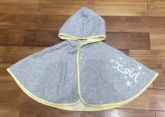 x-girlstages フード付きベビーポンチョ グレー