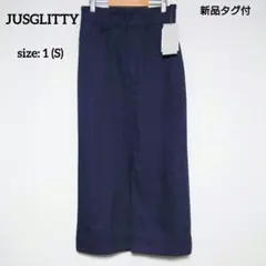 JUSGLITTY ジャスグリッティー フロントスリットナロースカートのサムネイル