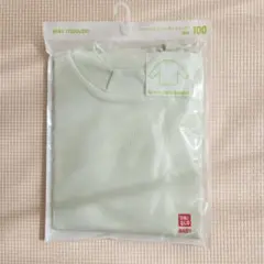 新品未開封★ユニクロ★ソフトタッチコットンモックネックTシャツ ライトグリーン
