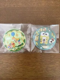 サンリオ レトロ缶バッジ けろけろけろっぴー サンリオ レトロコレクション 刺繍缶バッジ けろけろけろっぴ