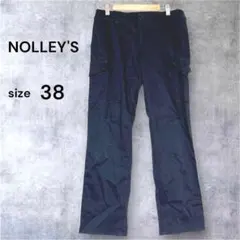 NOLLEY'S ノーリーズ ワークパンツ カーゴパンツ38 黒のサムネイル