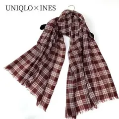 UNIQLO×INES DE LA FRESSANGE ショール　チェックのサムネイル