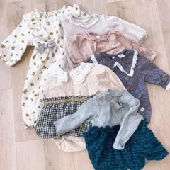 女の子ロンパース 6点セット