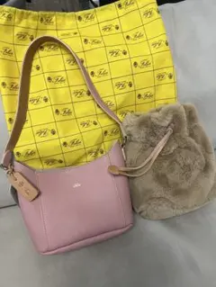 Gabs ショルダーハンドバッグ ピンク レザー 2way - メルカリ