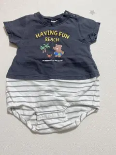 バースデイ futafuta くまロンパース