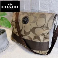 COACH コーチ ショルダーバッグ サコッシュ シグネチャー　キャンバス