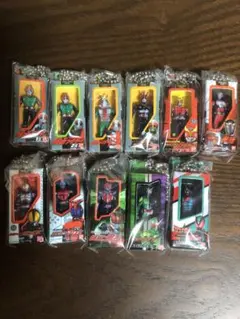 【11種】仮面ライダー ソフビパッケージチャーム セミコンプセット