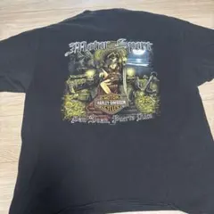 Harley-Davidson ハーレーダビッドソン Tシャツ 両面プリント海賊