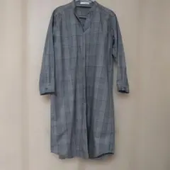 SHOO-la-RUE チェック柄 ロングシャツワンピース