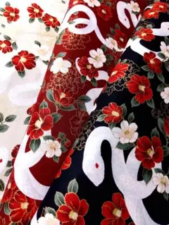 3枚セット♪☆白蛇に椿☆百華繚蘭☆キルトゲイト