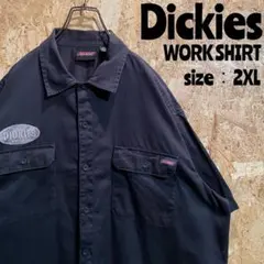 Dickies ディッキーズ　ワークシャツ　半袖シャツ　オーバーサイズ　胸ポケ
