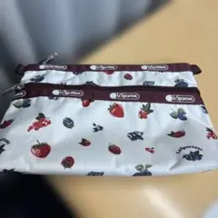 LeSportsac フルーツ柄 ポーチ　タグなし