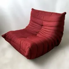 パフ同時出品中！ligne rosetリーンロゼ トーゴ 1人掛けソファオレンジ