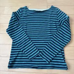 【BEAMS HEART】 ボーダー　ロンT 長袖　黒緑　ビームス
