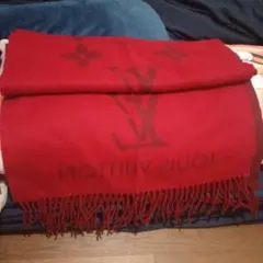 Louis Vuitton 赤 カシミヤ マフラー