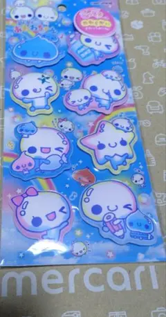 [正規品]ぷくぷくあわわちゃん もーっともっちりシール マシュマロシール
