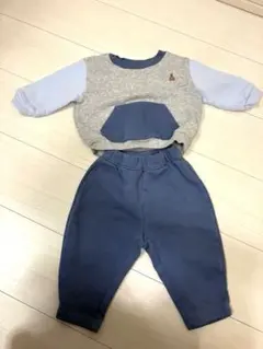 GAP ベビースウェット セットアップ6-12ヶ月 グレー/ブルー