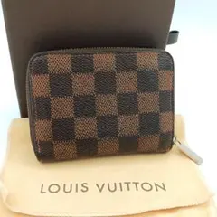 ルイヴィトン　ジッピーコインパース　ダミエ　エベヌ　ブラウン　コインケース