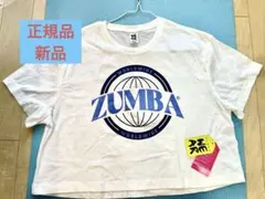 ZUMBA ホワイト クロップドTシャツ