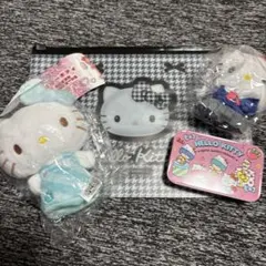 ハローキティ ぬいぐるみ・クリアポーチセット