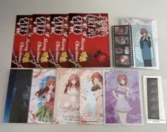 五等分の花嫁 ブロマイド クリスマスカード 中野二乃 中野五月 まとめ売り