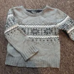 COMME CA ISM ノルディック柄 セーター 100cm