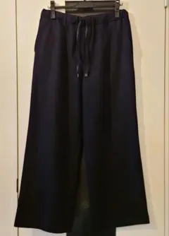 UNTITLED アンタイトル ウールサキソニーワイドパンツ ネイビー 4
