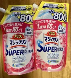 バスマジックリン　アロマローズの香り　つめかえ用　800ml×2個のサムネイル