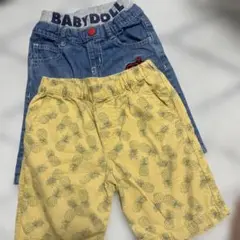 BABYDOLL ハーフパンツ 2点セット