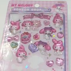 【早い者勝ち】新品　正規品　ボンボンドロップシール　　マイメロディちゃん、ピンク