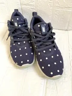 NIKEナイキゴルフシューズレディースネイビードット柄 スニーカー 6.5 US