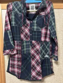 【美品】ドラッグストアーズ　チェック柄　シャツチュニック　サイズ3