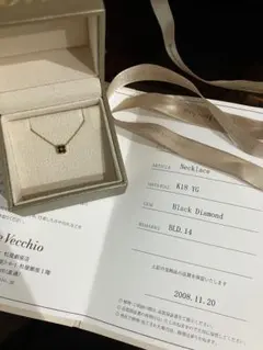 ポンテヴェキオK18YG ブラックダイヤ花 ネックレス PonteVecchioのサムネイル