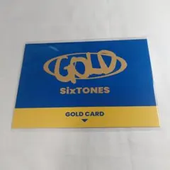 GOLD　特典 カード　SixTONES