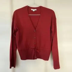 HUMAN WOMAN ワインカラー　カーディガン