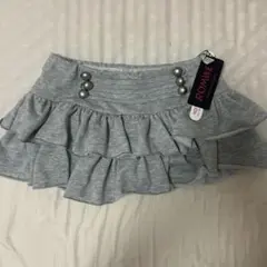 フリル ミニスカート グレーインパン付き ナポレオン風　新品未使用　タグ付き