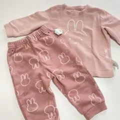 UNIQLO ミッフィーフリースベビーパジャマ上下セット
