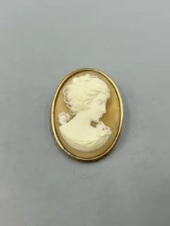 256ヴィンテージ　カメオスタイルブローチ 女性の肖像
